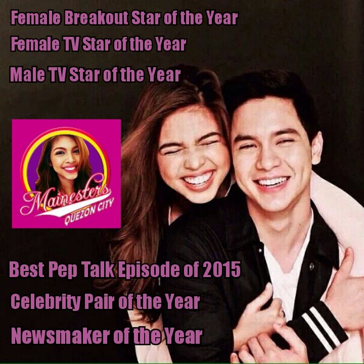 Mainesters_QC02's tweet photo. @mainedcm @aldenrichards02  Congrats to both of you! More awards and achievements to come. #ALDUBNation1MLegacy https://t.co/PkOg8whu9I