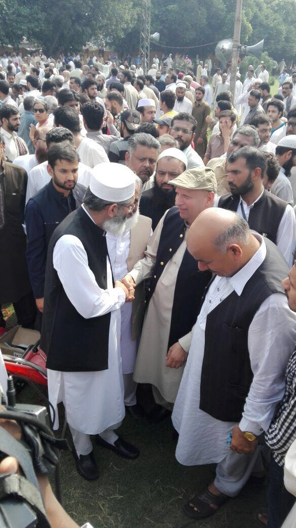 ChMSarwar's tweet photo. At the funeral of Mirza Tanveer. Target killing &amp; murder of PTI workers must stop. Killers must be arrested. https://t.co/1s1z0oQ7Xu