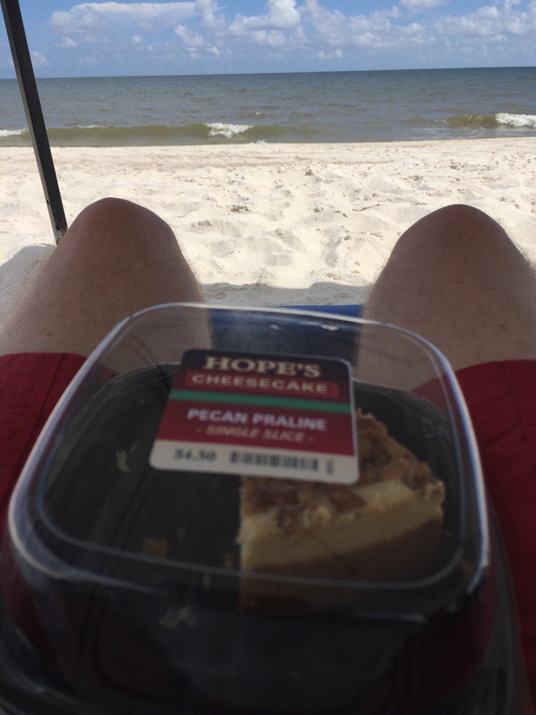 rooster034's tweet image. Thank you @HopesCheesecake for the pecan praline.  Good stuff to eat on the beach.  Will be back for more this week!