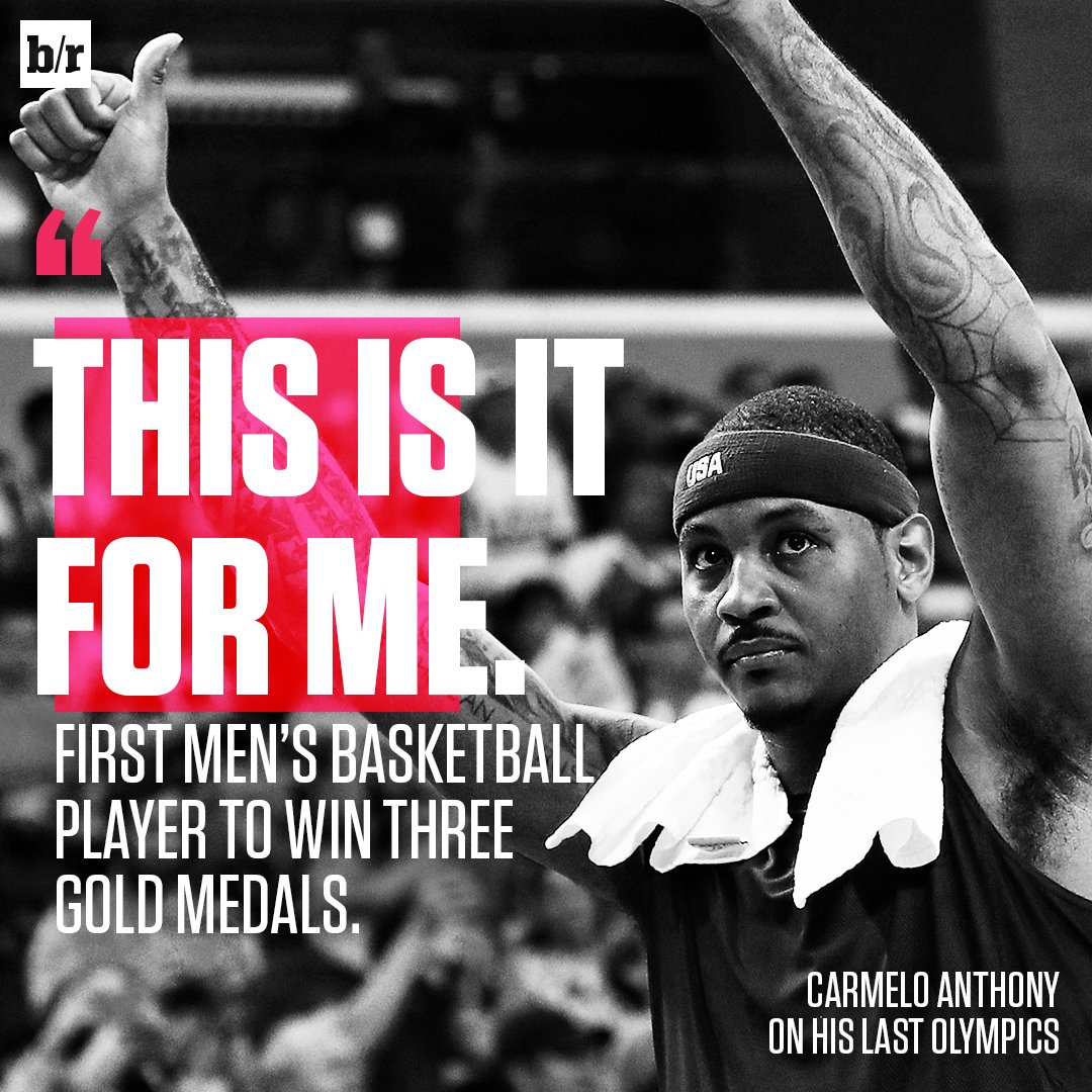 BleacherReport's tweet photo. Thank you for everything, Melo #USA https://t.co/KkAbRvfTGl
