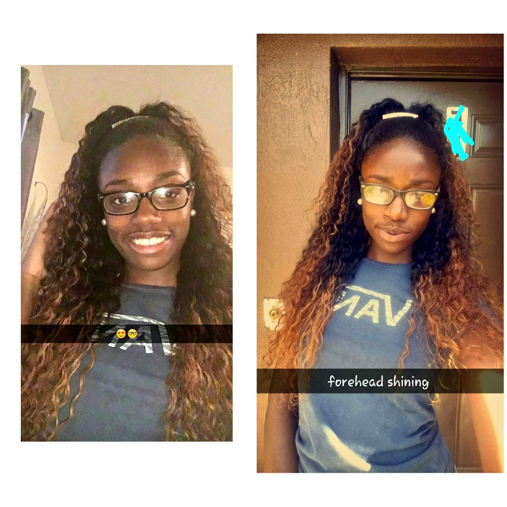 ForeverAJaee's tweet photo. Gotta take better ones but yall get the picture 😍😝🤓
#FirstDayOfSchoolTomorrow
#DyedMyOwnEnds
#ForeheadShining 😭 https://t.co/MSlHQwaPZ4