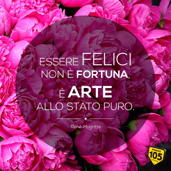 Radio105's tweet photo. Buon #lunedì amiciiiiii! 😎🙌🙌😍  Arte allo stato puro: #felicità ! https://t.co/wVBlKVZfHV