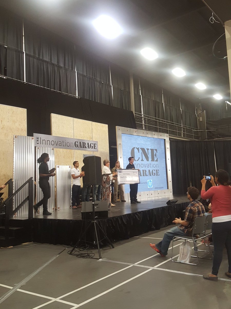 humzateherany's tweet photo. And the winner of the 25 Thousand dollars is.... #helpware ! @CNEInnovation @LetsGoToTheEX #CNEInnovation #CNE2016 https://t.co/0NxItOoWIr