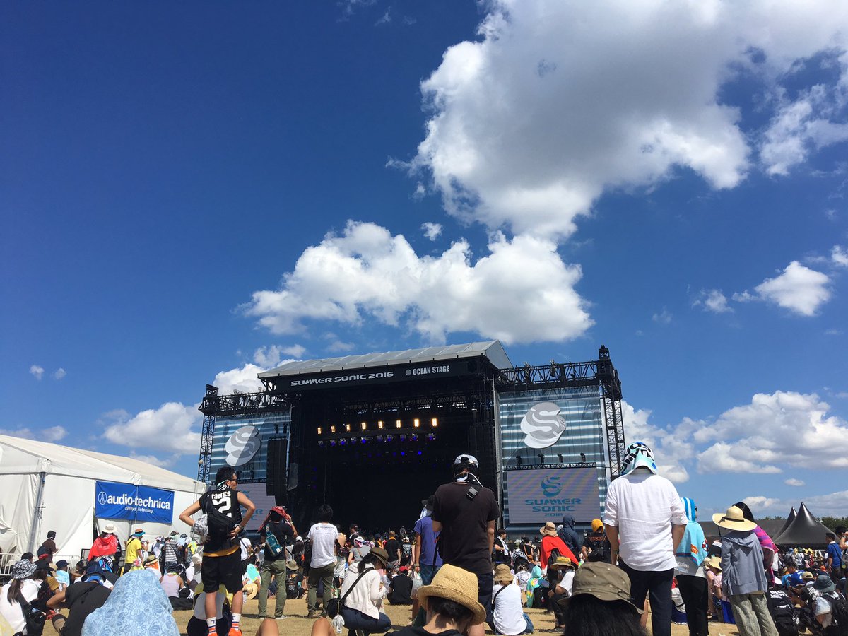 hppa_'s tweet photo. 久しぶりにフェス！暑すぎてしんどかったけど源ちゃんダイノジWEEZERみれてよかった！次は中津川〜（＾ν＾）体力つけとこ（笑） https://t.co/sey4YFNyDg