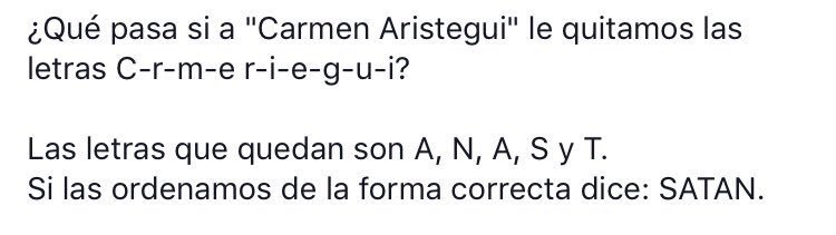 Razones por la cual Carmen Aristegui es el anticristo del tercer milenio.