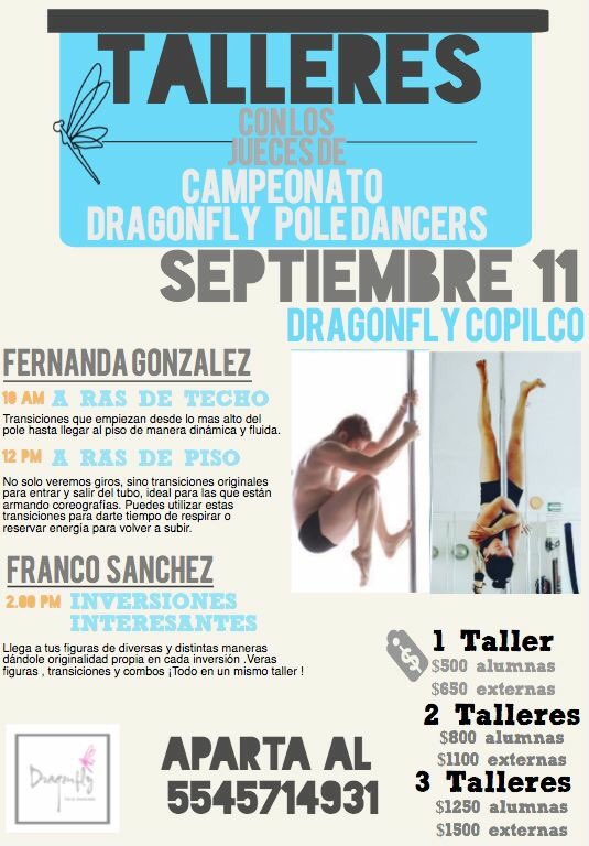 PoleDancers1's tweet photo. Talleres con los increíbles jueces del campeonato Dragonfly #QueNoSeTePase https://t.co/SQmuYMzJkP