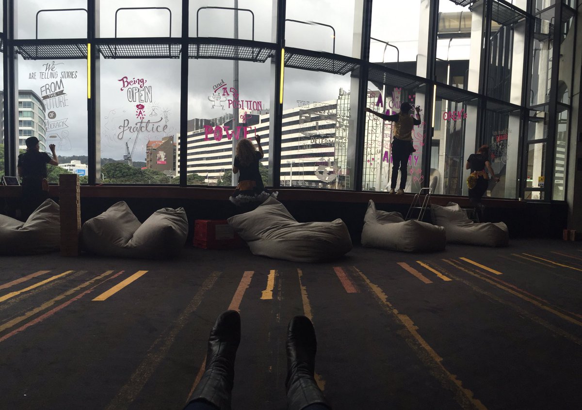 SilviaZuur's tweet image. Watching @QuickDrawers in action. Open creativity at play :) Thank team!! #ososnz