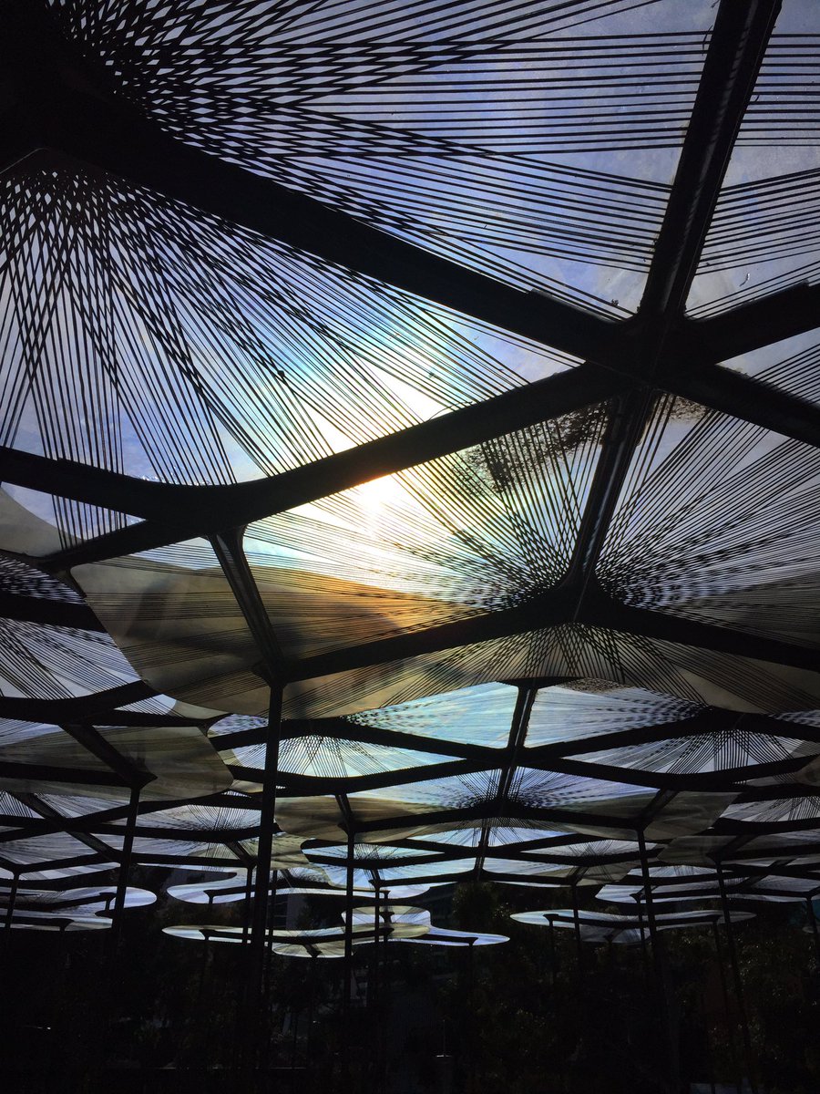 Perfect morning to celebrate the relocation of the 2015 <a href="/MPavilion/">my pavilion</a> to Docklands!