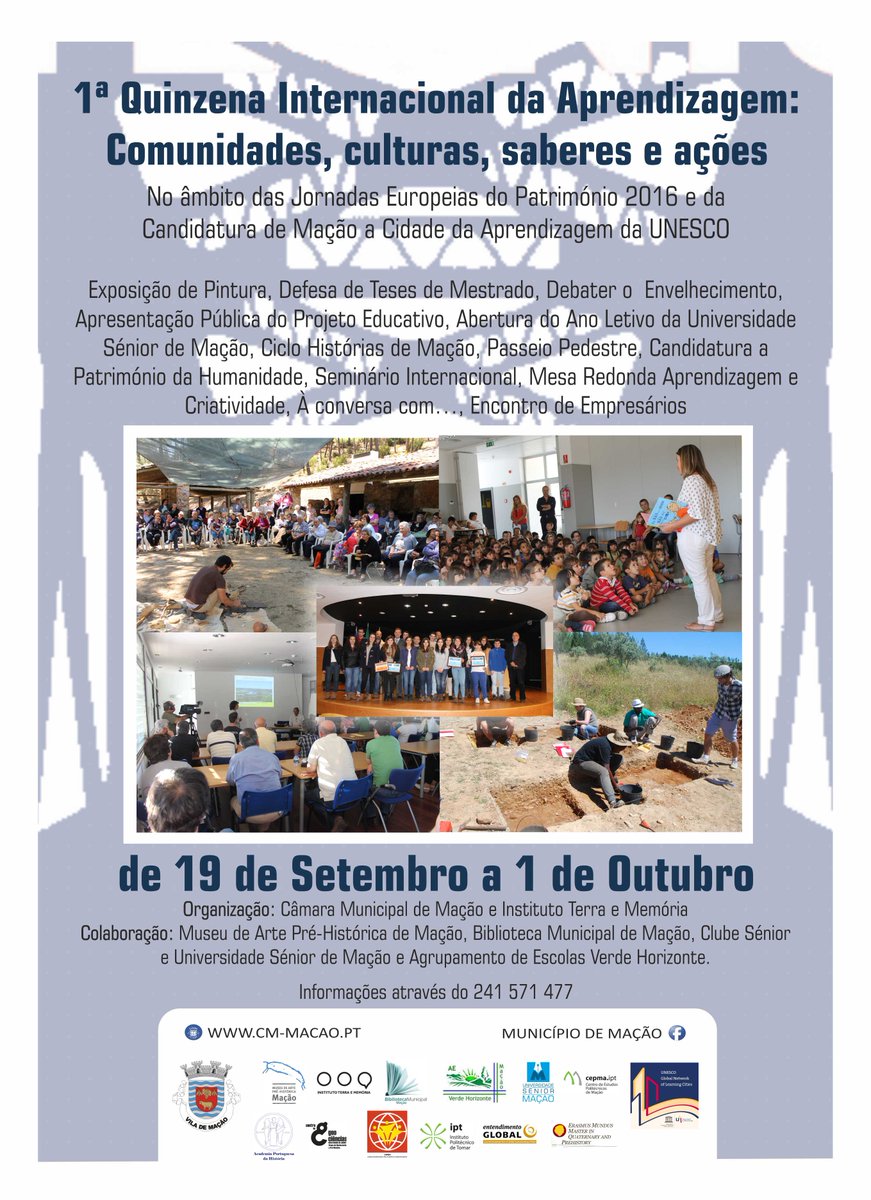 1ª Quinzena Internacional da Aprendizagem em Mação (Rede UNESCO de Cidades da Aprendizagem)