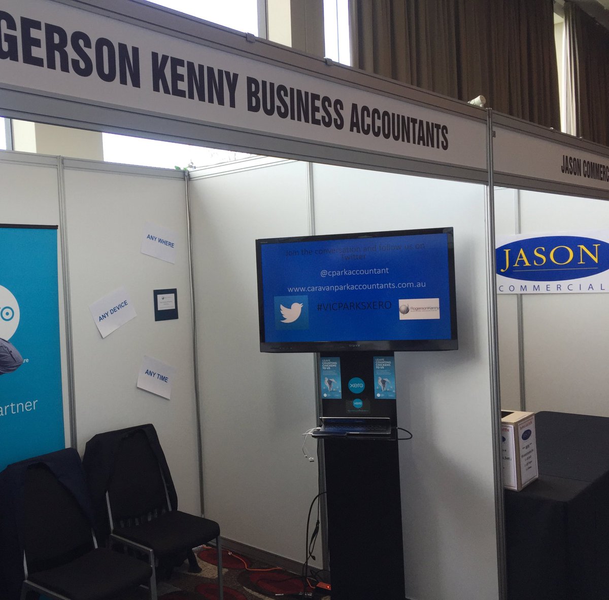 All ready to go at the Vicparks Conference <a href="/cparkaccountant/">C'vanParkAccountants</a> <a href="/RogersonKenny/">RK Bus. Accountants</a> #vicparksxero
