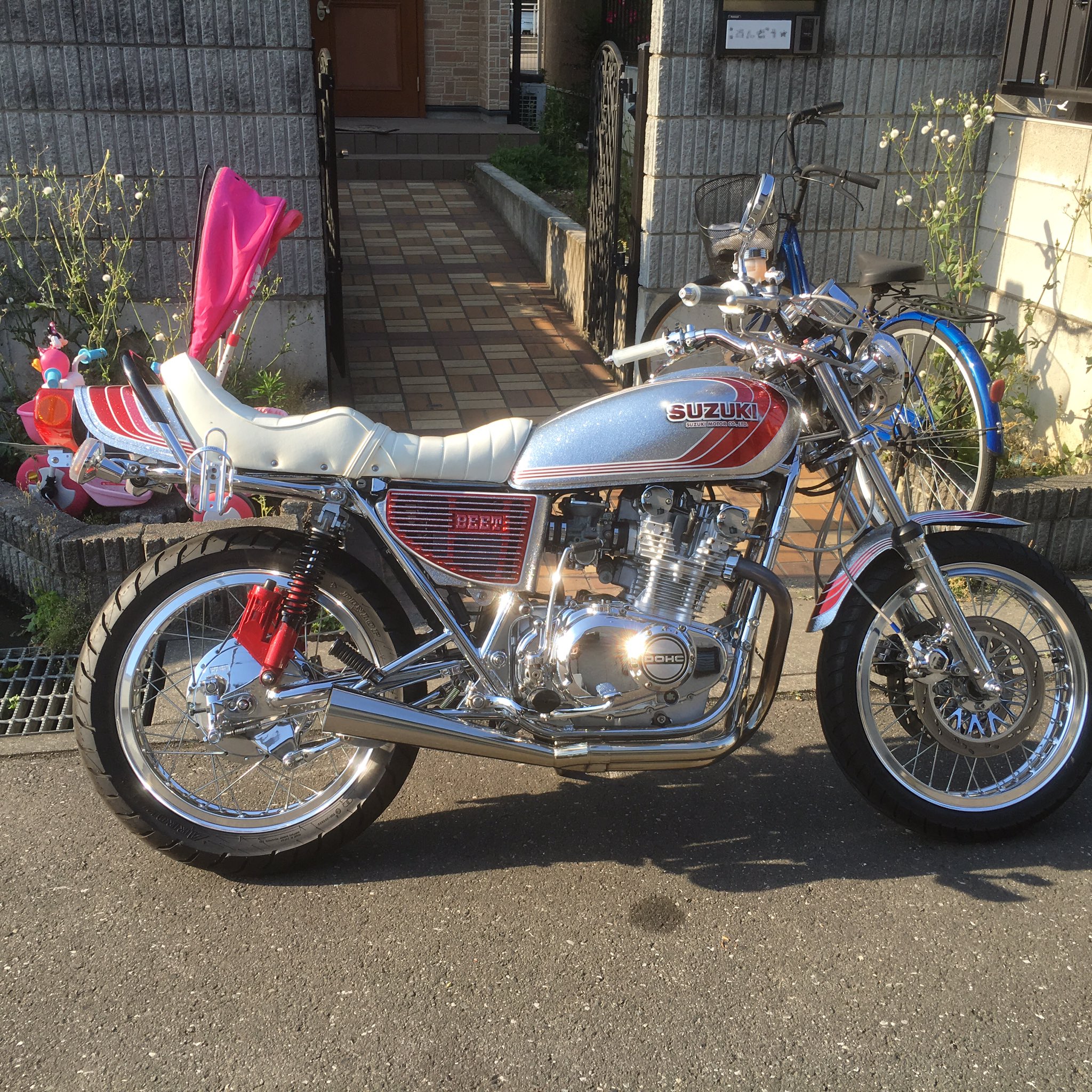 gs400 45ボア （スズキ☆GS400☆45ボア☆ダブルディスク