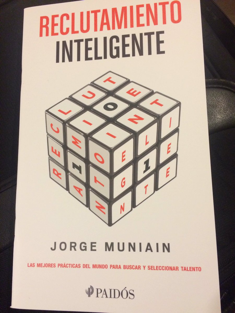 Acaba de salir mi nuevo libro RECLUTAMIENTO INTELIGENTE y ya sin 12,000 copias las que se han vendido, gracias!!