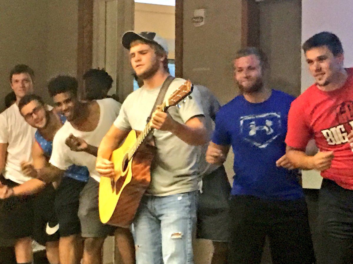 Great way to end camp with a team talent show! We have some characters on the team for sure! #Family