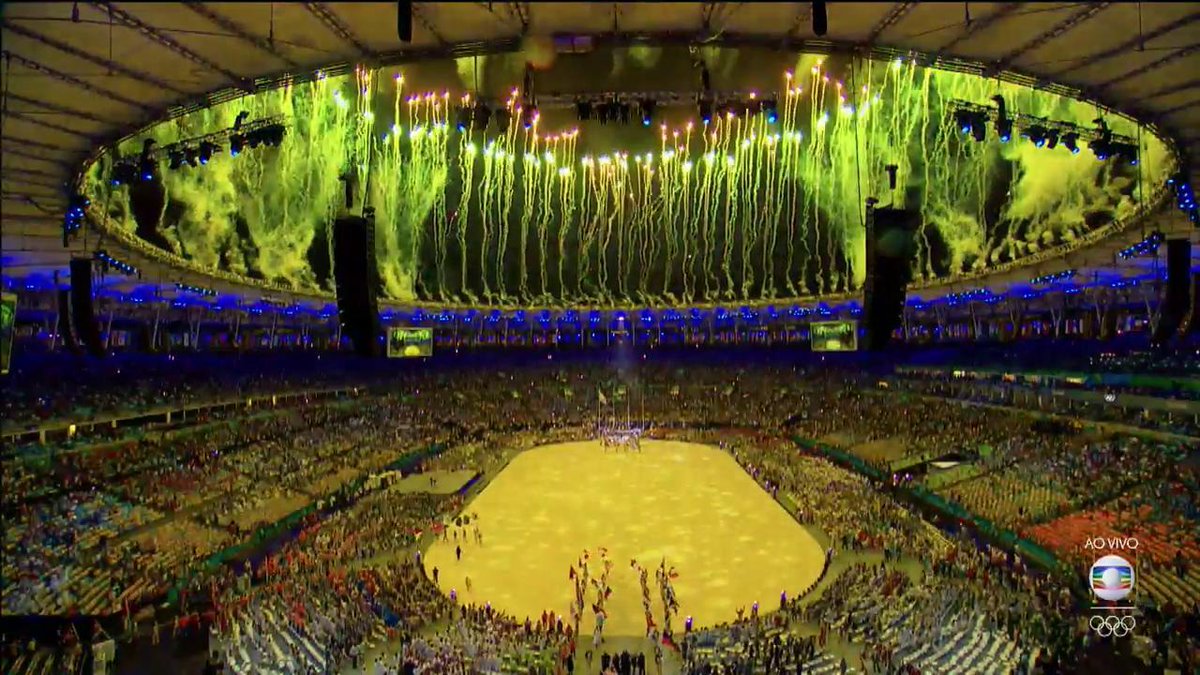 #Foto linda entrada dos atletas