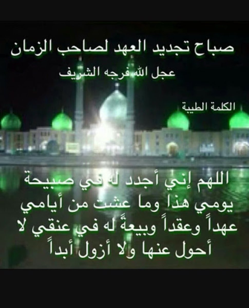 اللهم عجل لوليك الفرج والعافية و النصر