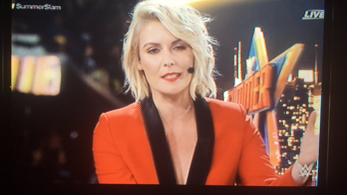 BrainProsthesis's tweet image. Renee Young is killing the Debroah Harry cosplay tonight #SummerSlam