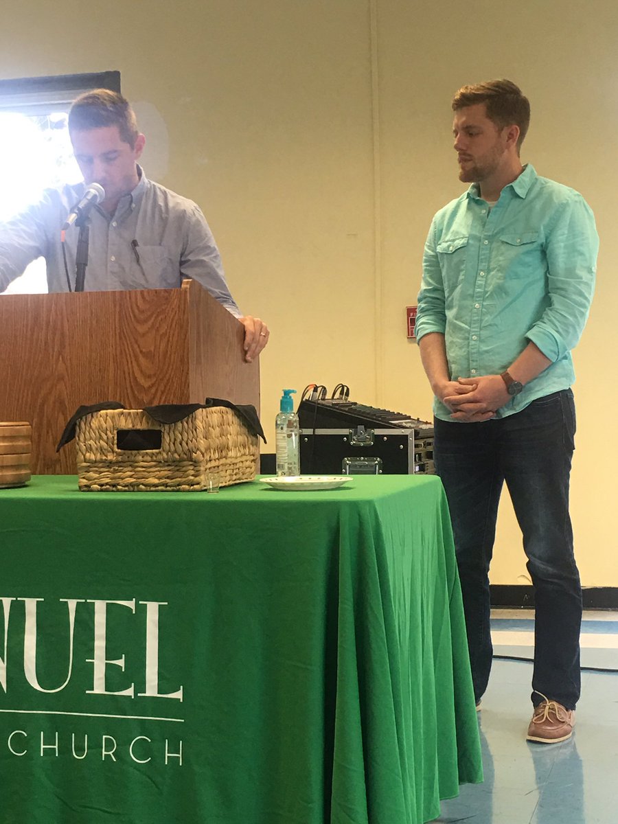 ImmanuelNOLA's tweet photo. Thankful to bring Brett Dickson into membership. Brett was at the first gathering in the Delaughters' home. https://t.co/gB6BwYGPkv