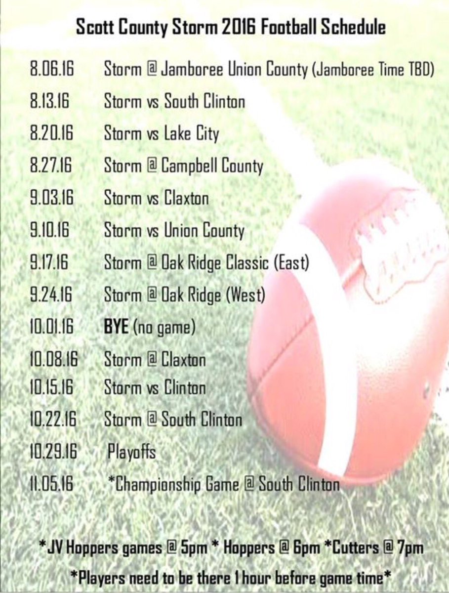 SCStormcheer's tweet photo. 2016 StormSchedule ⚡️🏈 https://t.co/ntZ95kPomf
