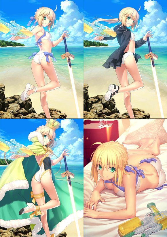フェイトでgo Twitterissa Fgo アルトリア アーチャー 水着イベント 最終再臨絵 可愛すぎだろwwwwwww ネタバレ注意 T Co Cybcr99dof