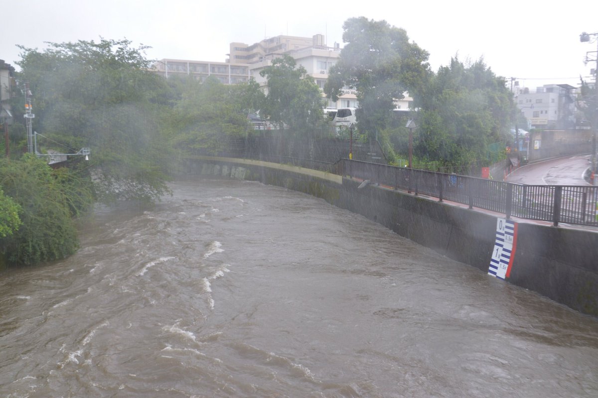 5歳児 Sパパ四十路 Koyano Daisuke 笑呆舎豊粋 東京都北区 王子から赤羽周辺の崖線付近に避難勧告発令中だそうです 石神井川は先ほどまで氾濫危険水位を越えそうでしたが 徐々に水位は下がっています 台風9号