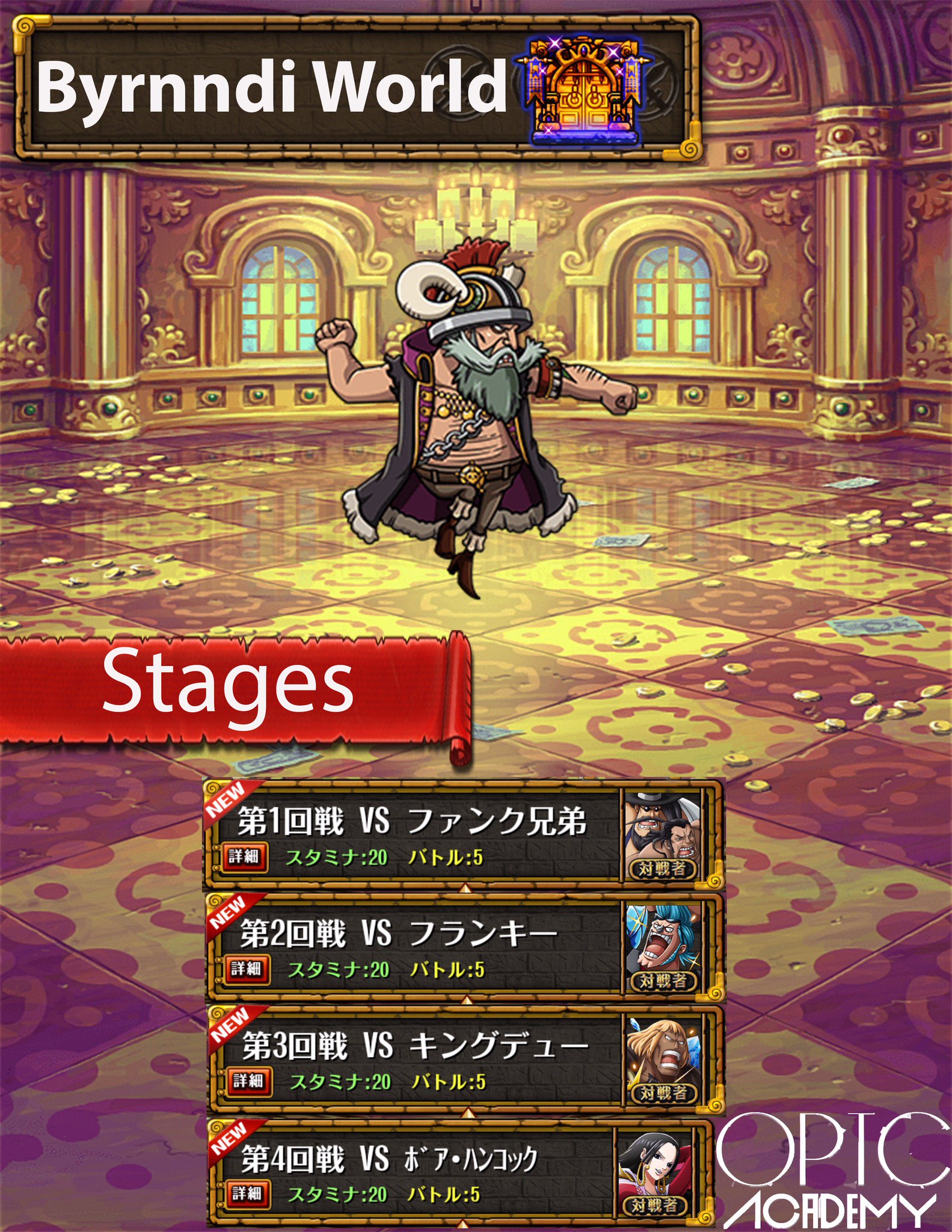 OPTC Academy on Twitter "Coliseum Stages…