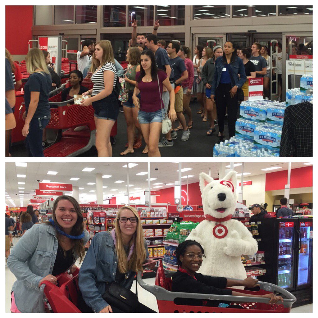 AnneGFlaherty's tweet photo. @ButlerU2020 ready to shop! #Butlerww #targettakeover https://t.co/DNNq29gVSV