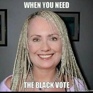 duhpolitics's tweet photo. When you need the black vote... #HillaryClinton https://t.co/cBOMKyscjK
