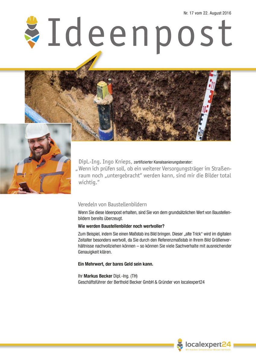 localexpert24's tweet photo. #Ideenpost #baustellenbilder #digitalisierung #maßstab #localexpert24 https://t.co/b9BU1byA10