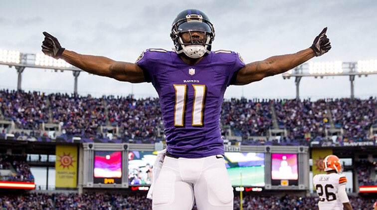BaltimoreGFL's tweet photo. Kamar Aiken has been turning heads in training camp. Look for him to be Flaccos go to Week 1. https://t.co/EeIAJAMC0U