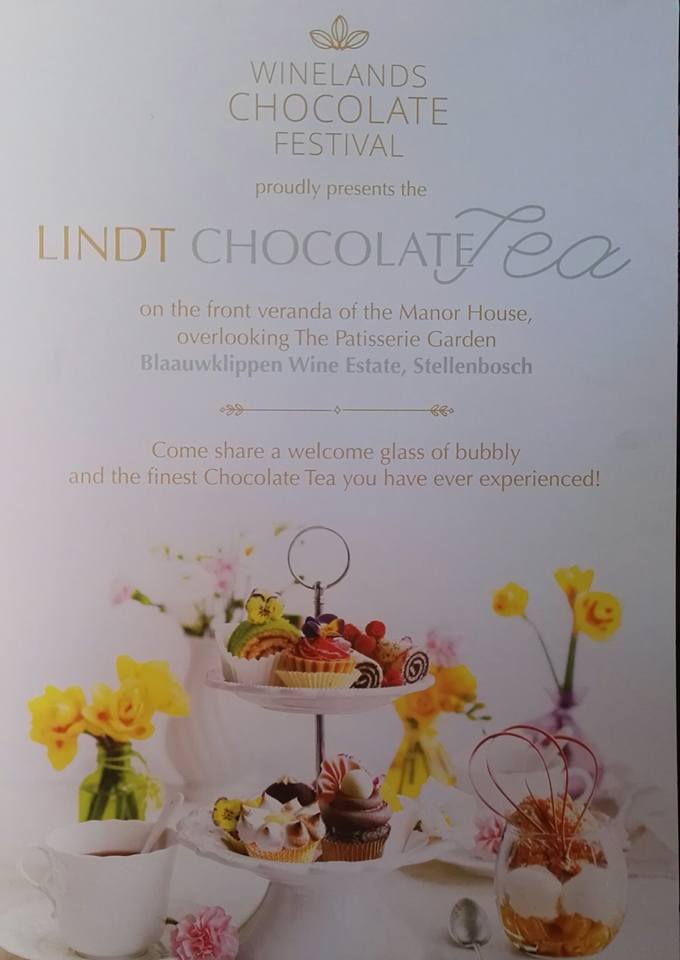 <a href="/WChocFest/">WChoc Festival</a> this weekend <a href="/Blaauwklippen/">Blaauwklippen Wines</a>! #WinelandsChocolateFestival
