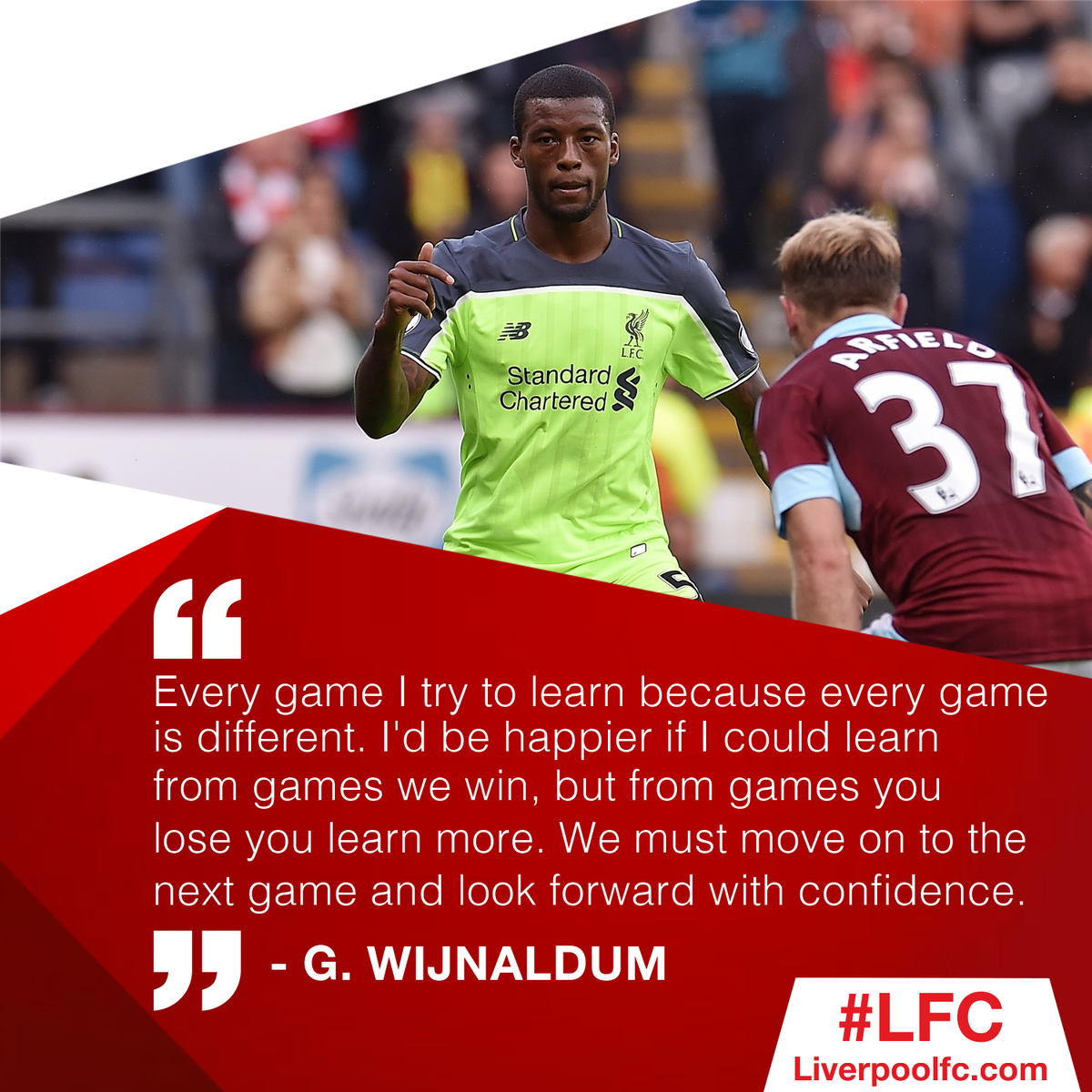 LFC's tweet photo. 💬 A bit of #MondayMotivation from @GWijnaldum... https://t.co/Yrrm6nLx5P