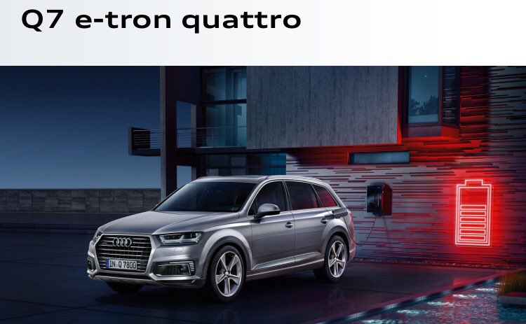 De Audi Q7 e-tron quattro.
Nu nog 5 jaar 15% bijtelling.
Boek direct een proefrit bij audicentrumamsterdam.nl