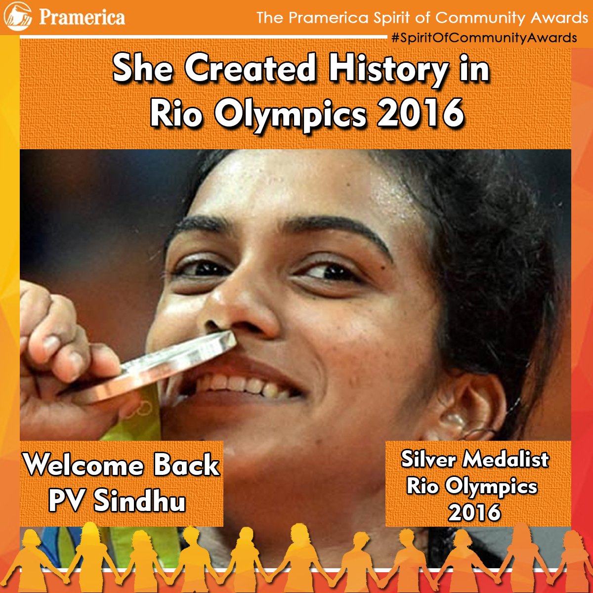 Emergingvis's tweet photo. Many Indians have witnessed the fabulous win at the #Rio2016 games of @Pvsindhu1 Congratulations &amp; Welcome Back !! https://t.co/QIpdKf549M