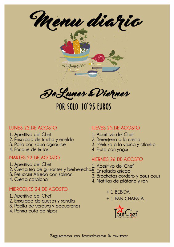 toutchefct's tweet photo. Todo preparado.
¡Empezamos!

#DeMenú #ToutChef #Cartagena https://t.co/BKvPHSrNa2