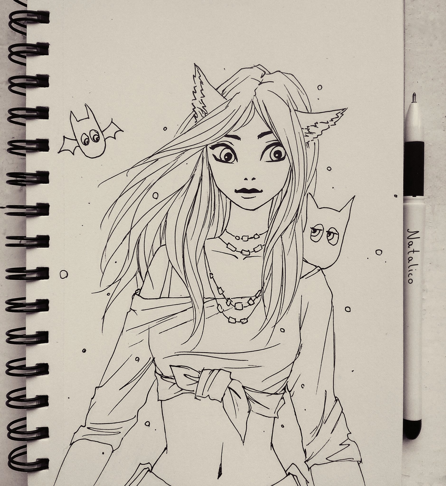 Female Werewolf Sketches Drawings