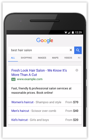 Nytt annonstillägg i AdWords - Pristillägg ow.ly/yheU302SDiO