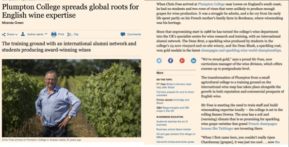 CSWWC2024's tweet image. Fantastic mention for us in the FT this weekend! 
@mrtomfizz @PlumptonWine @ChrisFoss7 
ft.com/cms/s/0/c03b60…