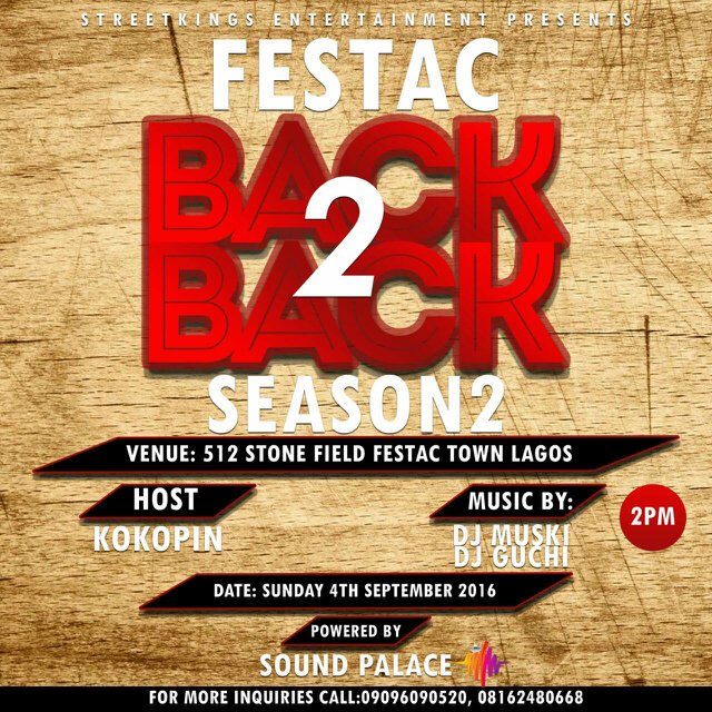 streetkingsent1's tweet photo. #festacback2back #season2 4th sept 512rd don't miss it https://t.co/jWa6krj3F3