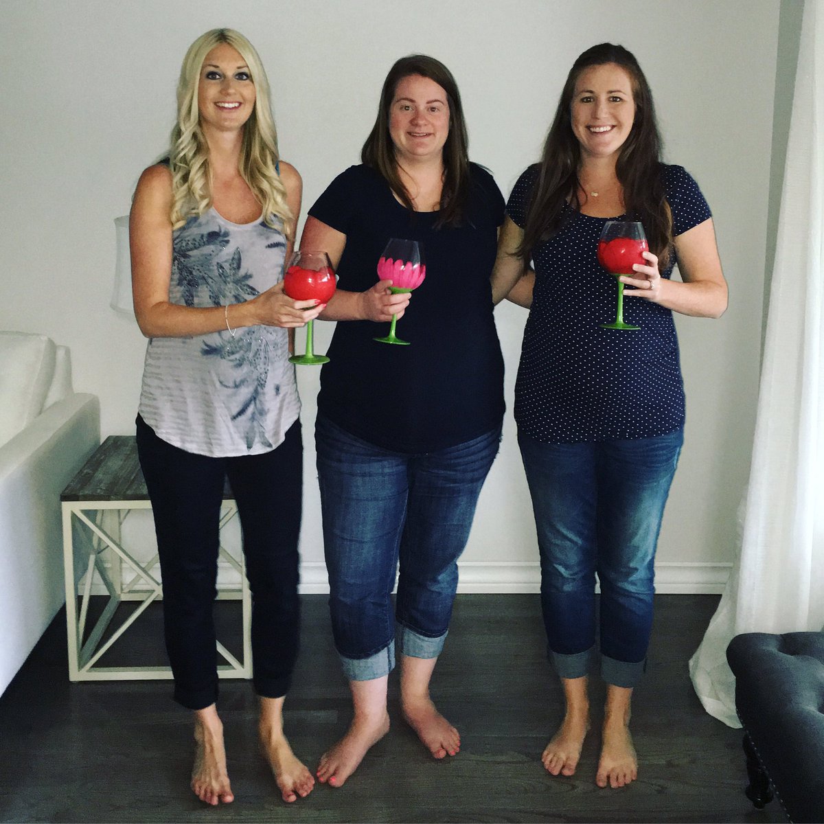 massaro_lisa's tweet image. We wish it was wine 🍷🍷🍷 #shirleytemples #cheers #pregnantsisters #novbaby #septbaby #decbaby