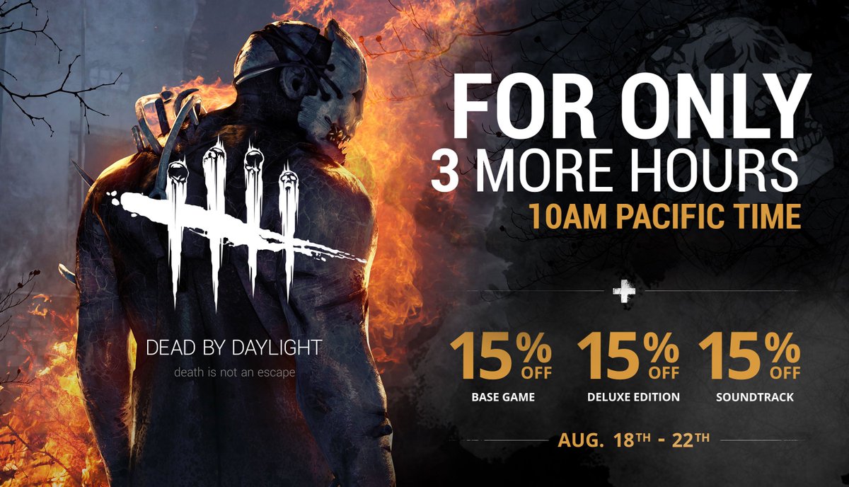 Dead By Daylight Special 15 Discount Offer On Now For A Limited Period Don T Miss It
