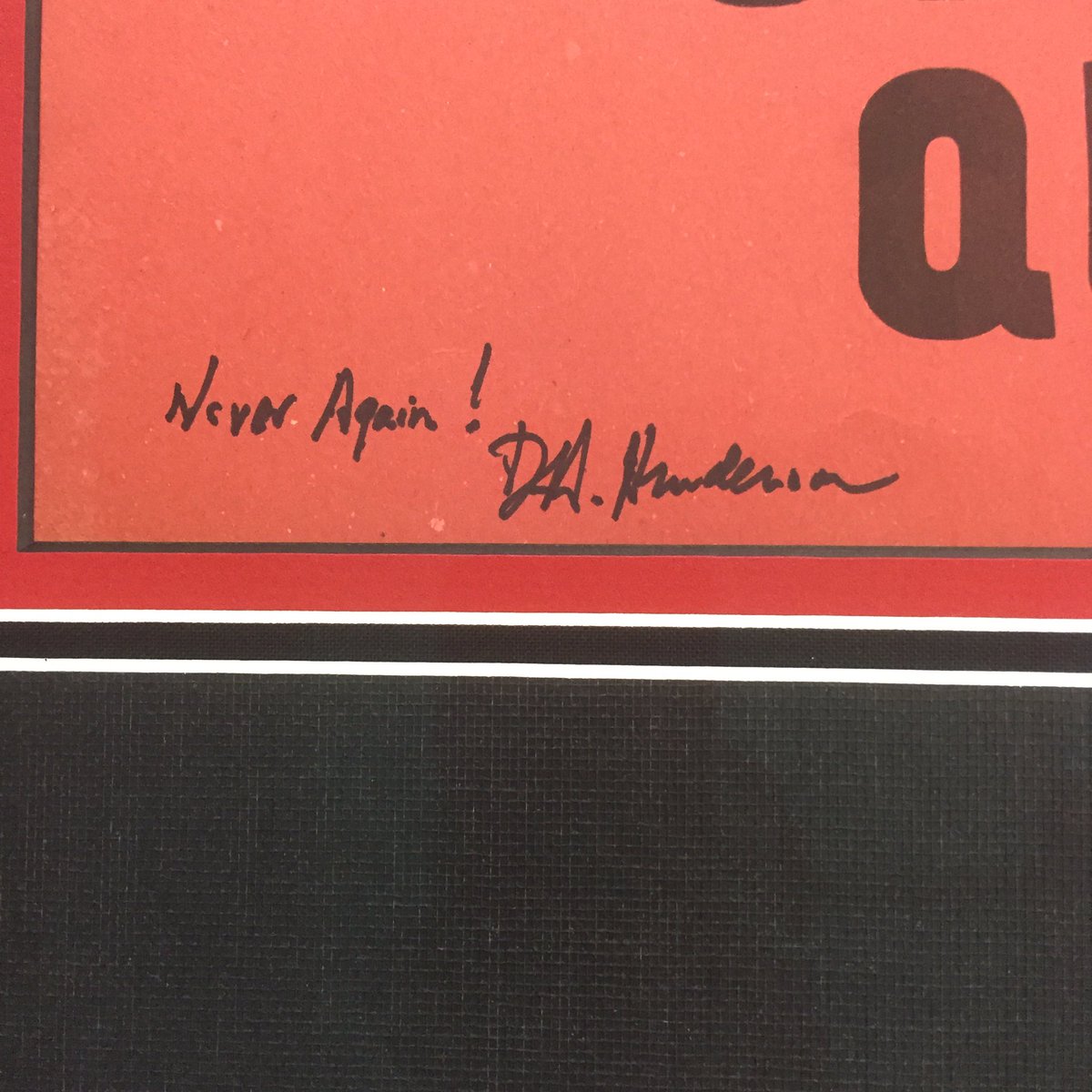 BioAndBaseball's tweet image. Never Again! - DA Henderson