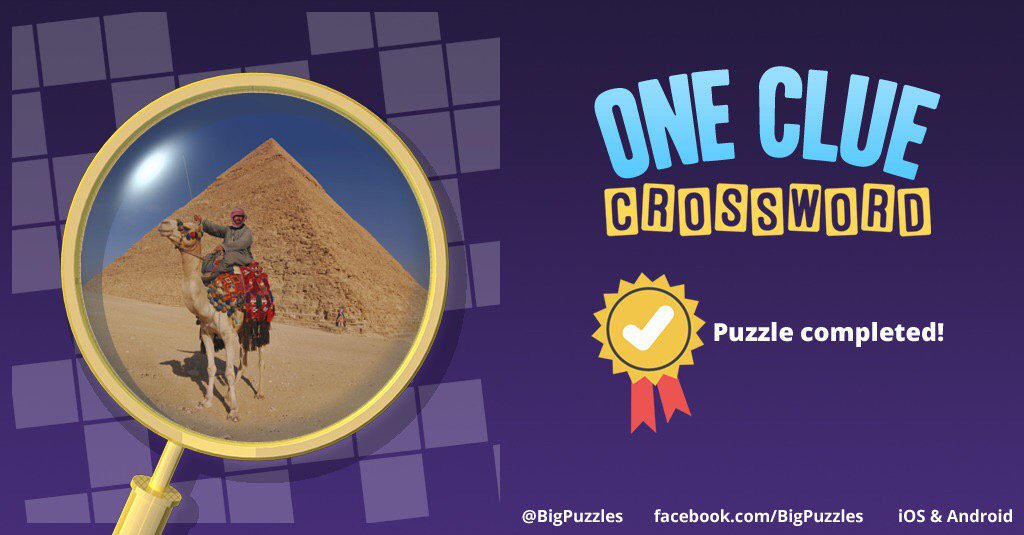 I completed a puzzle in One Clue Crossword. Play now for free!
onecluecrossword.com #OneClueCrossword