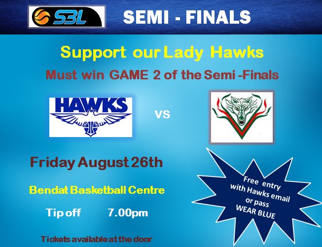 PerryLakesHAWKS's tweet photo. SF Wk 2 - a must win for our Lady Hawks -7pm FRIDAY - be there #letsgohawks @DeannaSmith24 @grclarke17 https://t.co/sdGTrAwdXI