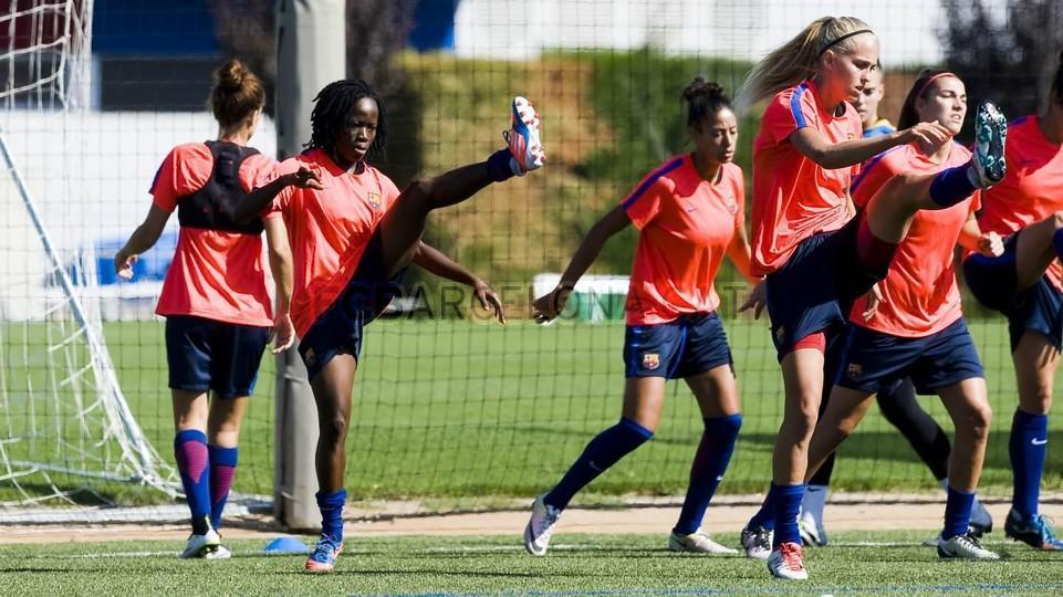 Ange Koko scored winning goal <a href="/LineRoddik/">Line Røddik Hansen</a> started as FC Barcelona defeated Albi in friendly fcbarcelona.es/futbol/femenin…