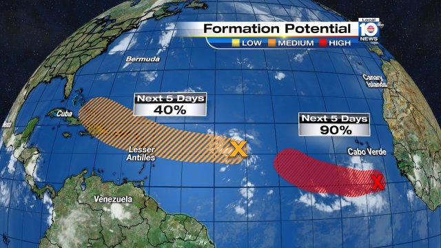 It is getting busy in the tropics, watch Meteorologist Julie Durda for more. https://t.co/B8yPFKmmio