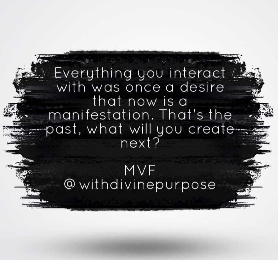 The phone you are using, the clothes you are wearing were all past desires. What will you create? #LawOfAttraction