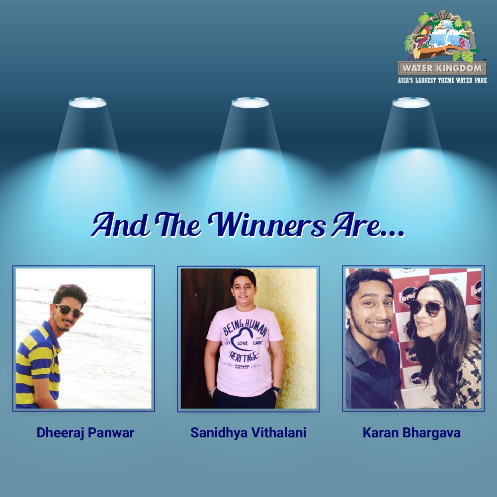 TheWaterKingdom's tweet photo. Congratulations to all the winners of #FunOLogyMeinPass. Celebrate your rainy days with free passes by #WaterKingdom https://t.co/ZdYSKlOelv