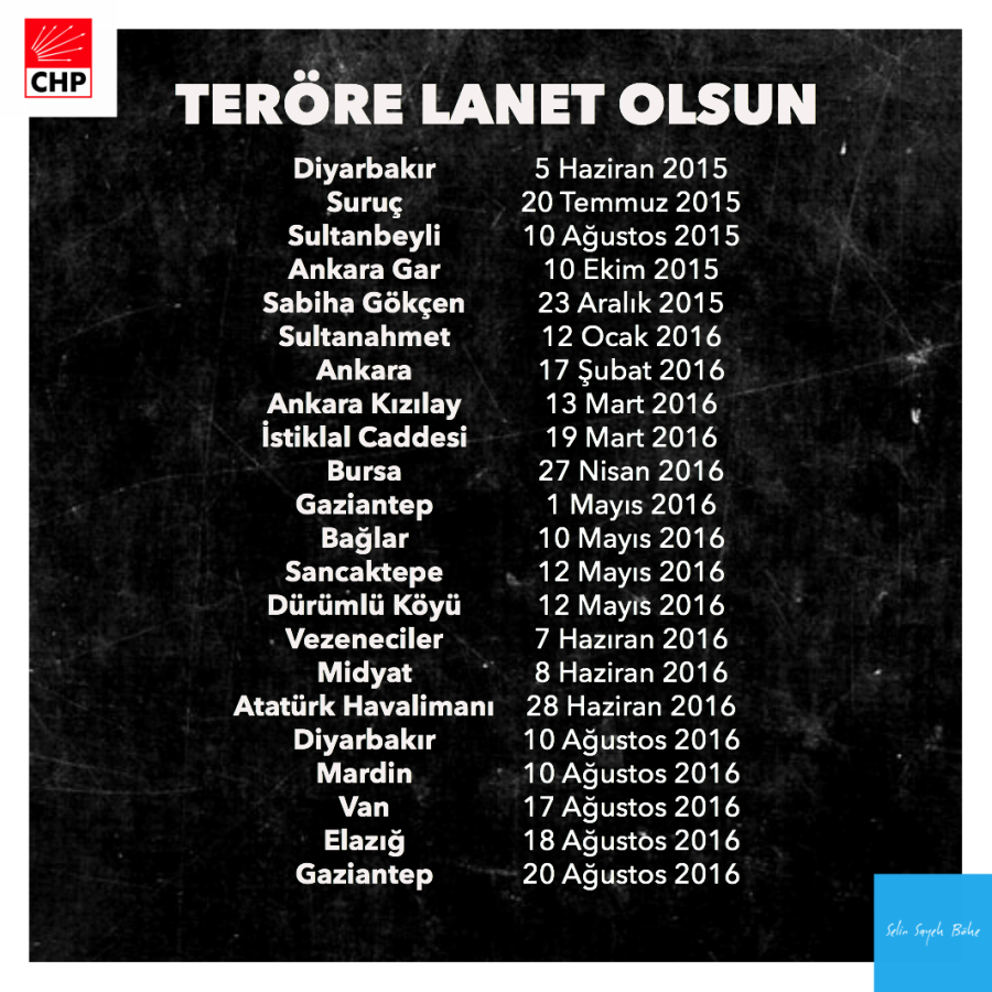 selinsayekboke's tweet photo. Son 1 yılın acıları. Teröre lanet okuyalım. Beraberlik mesajları verelim. Ama neden ve niçin sorularını soralım! https://t.co/33htf2pvTg