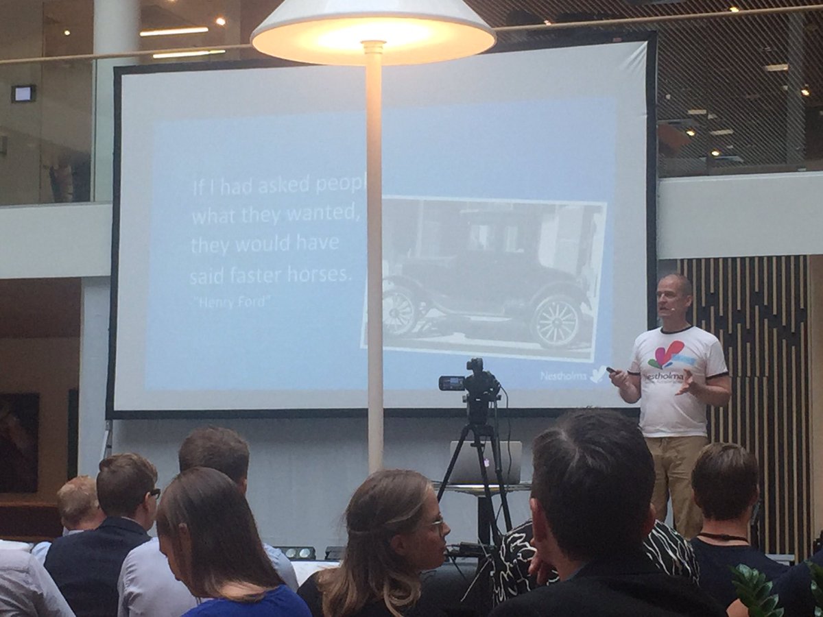 Don't give them the faster horses they ask for #nestholma #NordeaAccelerator