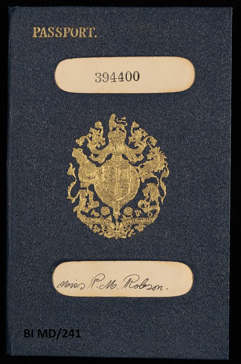 UoYBorthwick's tweet photo. This is what passports looked like in 1919. Looks like a hassle to unfold in an airport queue! #miscdocuments https://t.co/EMzccSQy1R